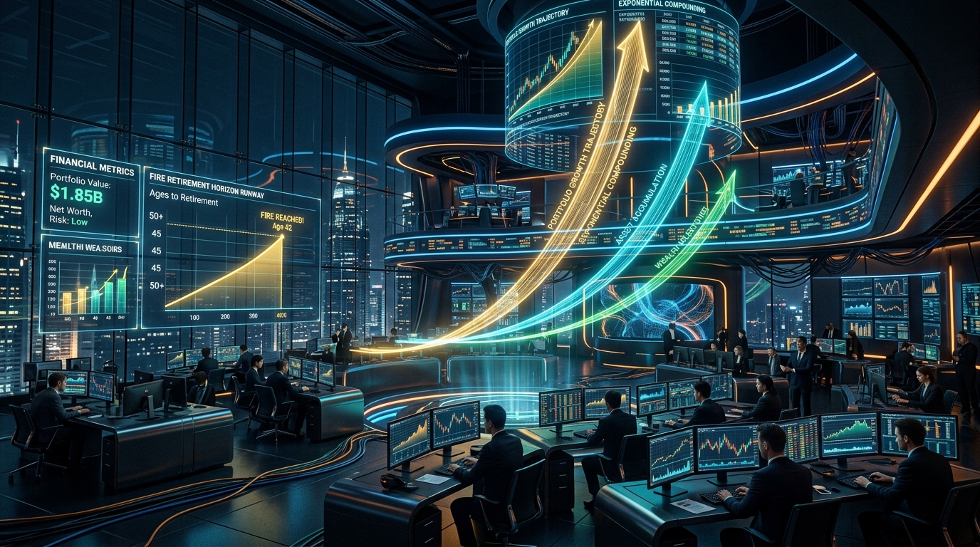 Futuristic Quantitative Wealth Command Center